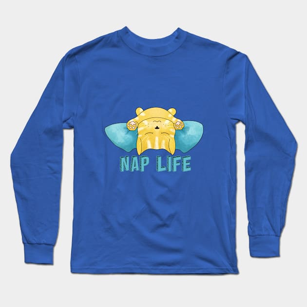 Nap Life Long Sleeve T-Shirt by TheBlueNinja